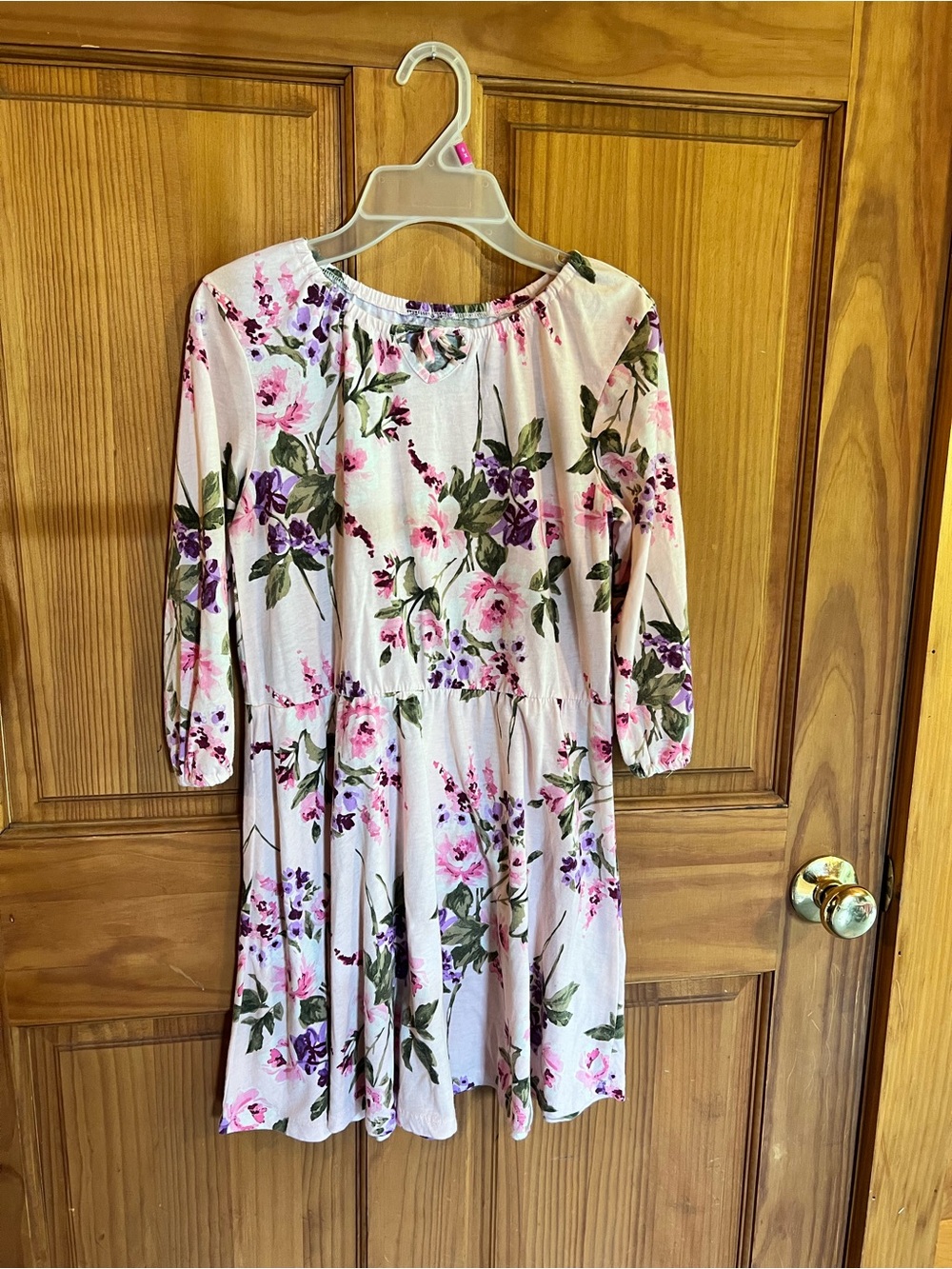 The Children's Place Pink Floral Long Sleeve Casual Dress